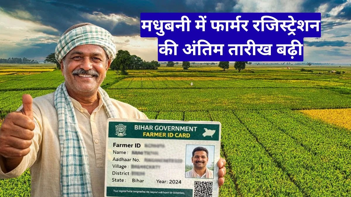 Bihar News: मधुबनी में फार्मर रजिस्ट्रेशन की अंतिम तारीख बढ़ी, 1.49 लाख किसानों ने कराया पंजीकरण