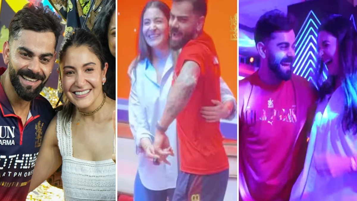 विराट-अनुष्का का डांस वीडियो हुआ वायरल, RCB की ऐतिहासिक जीत के बाद जश्न ने जीता दिल