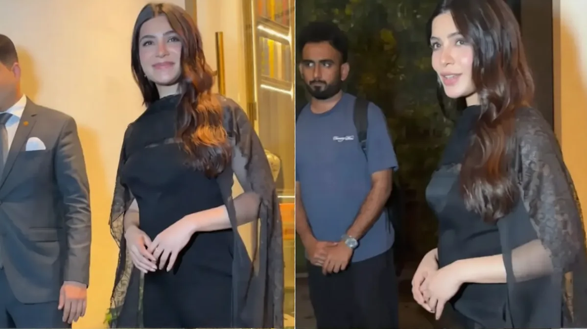 Samantha Ruth Prabhu Pregnancy Look ने जीता दिल, ब्लैक जंपसूट में बेबी बंप फ्लॉन्ट करती दिखीं अभिनेत्री