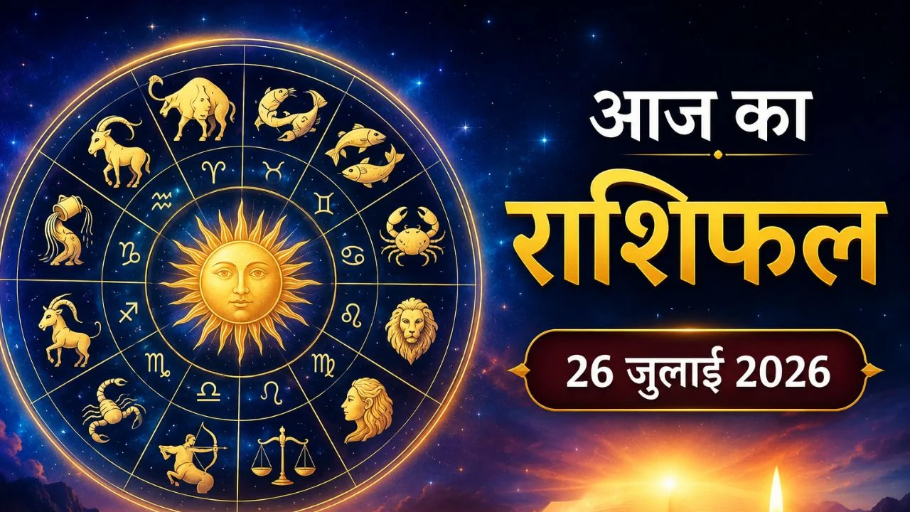 आज का राशिफल 26 जुलाई 2026: मिथुन और मकर राशि की चमकेगी किस्मत, जानें आपकी राशि के लिए कैसा रहेगा दिन
