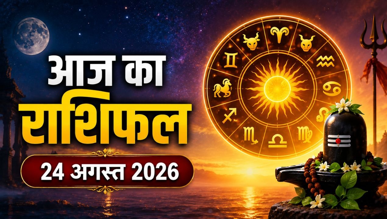 24 अगस्त 2026 का राशिफल: सावन के चौथे सोमवार पर इन 3 राशियों की चमकेगी किस्मत
