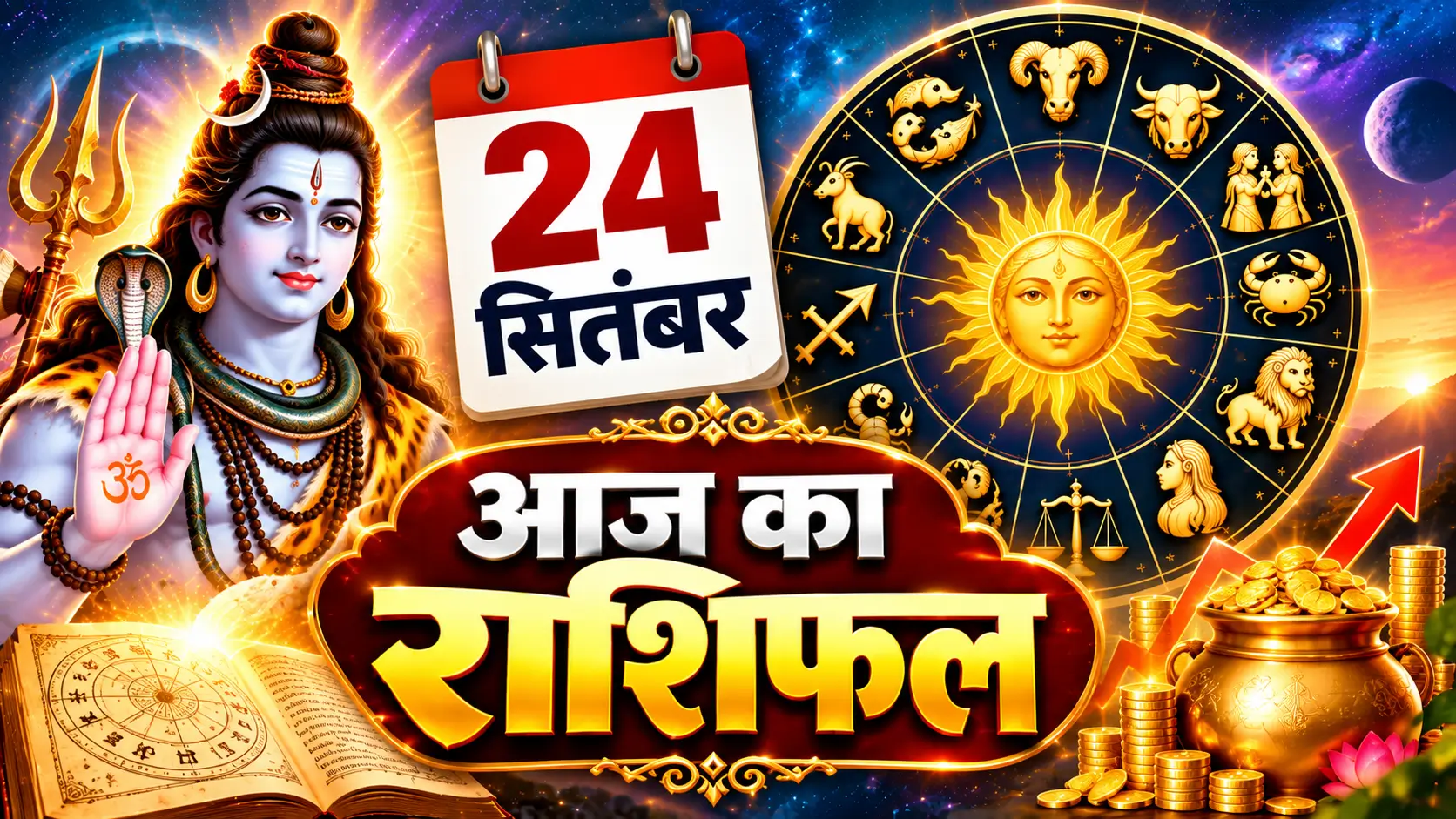 24 सितंबर राशिफल: गुरु प्रदोष पर 4 राशियों की चमकेगी किस्मत, धन लाभ के योग, मगर कुंभ समेत चार राशियां रहें सतर्क