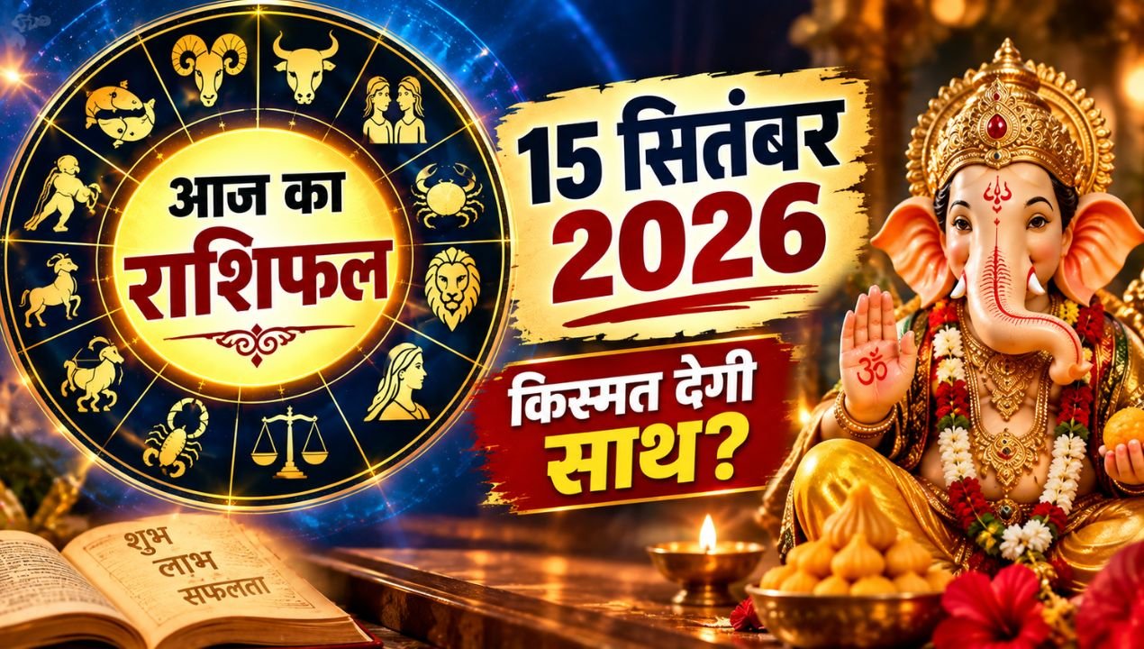 आज का राशिफल 15 सितंबर 2026: इन राशियों के लिए खुलेंगे तरक्की और धनलाभ के रास्ते, जानें मेष से मीन तक पूरा हाल